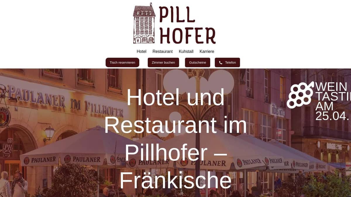 hotel und restaurant im pillhofer